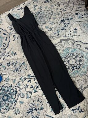 Columbia Athletic Black Sleeveless Jumpsuit with Drawstring Waist - Women's